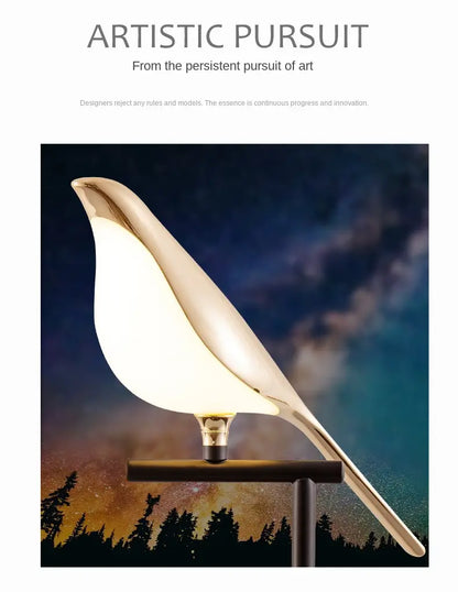 Elegant Bird LED Wall Light