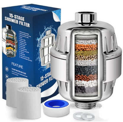 PureSpa 17-Layer Filtration Shower Head