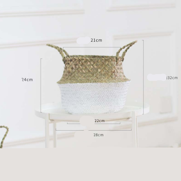 Nordic Seagrass Woven Flower Basket and Storage Basket