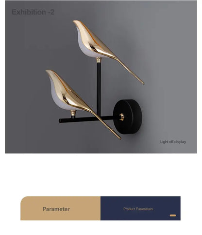 Elegant Bird LED Wall Light