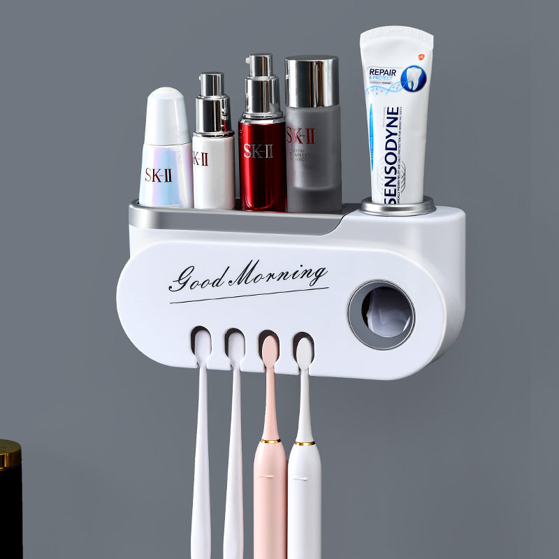 Sleek Toothbrush Organizer & Paste Dispenser