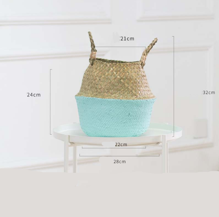Nordic Seagrass Woven Flower Basket and Storage Basket