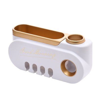 Sleek Toothbrush Organizer & Paste Dispenser