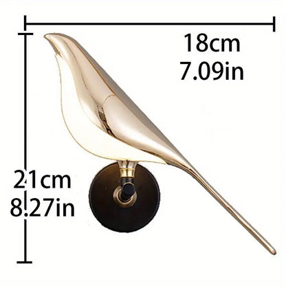 Elegant Bird LED Wall Light