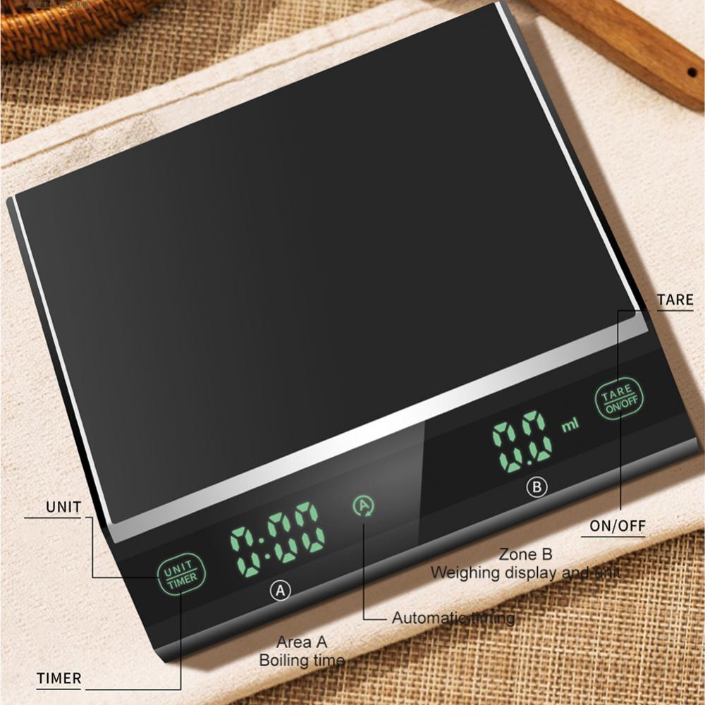 Rechargeable LCD Digital Kitchen Coffee Scale
