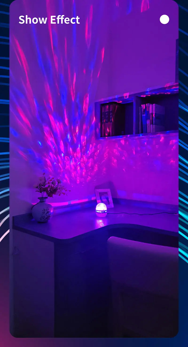 Compact Galaxy Star Projector Light