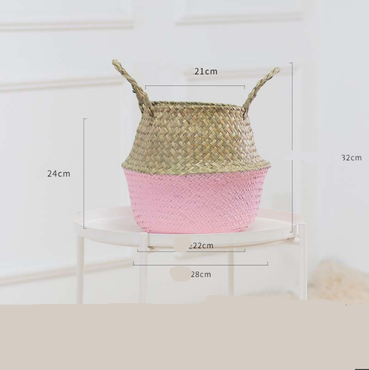 Nordic Seagrass Woven Flower Basket and Storage Basket