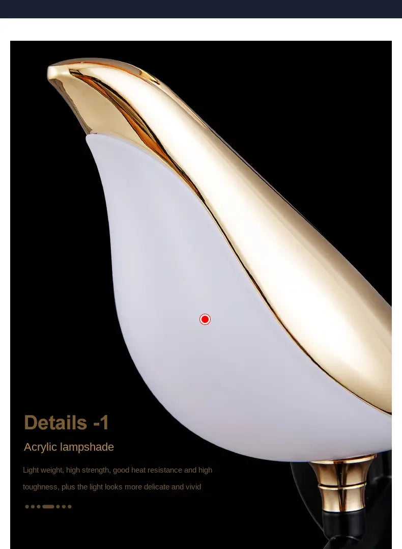 Elegant Bird LED Wall Light